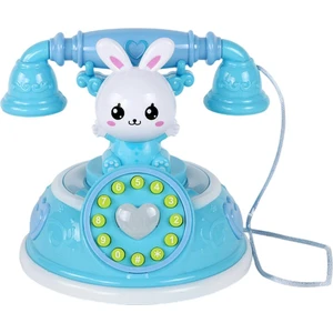 Eğitim Telefon Oyuncak Erken Eğitim Müzik Ses Telefon Bebekler Mavi Için (Yurt Dışından)