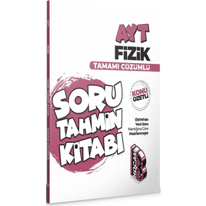 Benim Hocam Yayınları AYT Fizik Konu Özetli ve Tamamı Çözümlü Soru Tahmin Kitabı