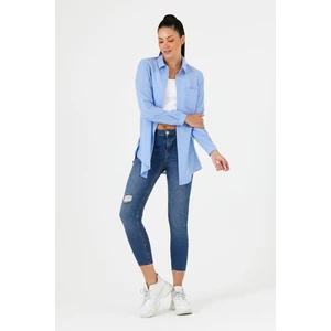 Pera Club Katlanabilir Kol Detaylı Gömlek