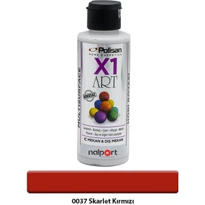 X1 Art Multisurface Hobi Boyası Skarlet Kırmızı 120 Ml.