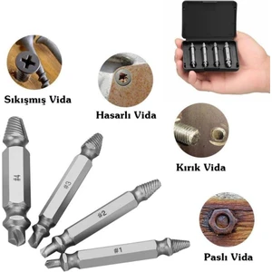 Speed Out Hasarlı Bozuk Vida Çıkarıcı Hasar Görmüş Vida Sökme