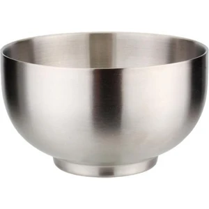 3x 304 Paslanmaz Çelik Kaseler Çorba Pirinç Çanak Salatası Servis Kase Sofra 14X9CM