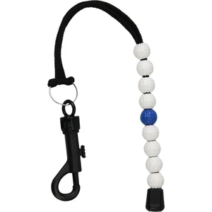 Deluxe Golf Boncuk Sayısı Strok Skoru Sayaç Sayma Aracı Çanta Tag Anahtarlık - Mavi
