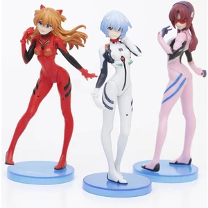 Disney 3 Adet Anime Ayanami Rei Evangelion Eva Pvc Figürleri 13CM