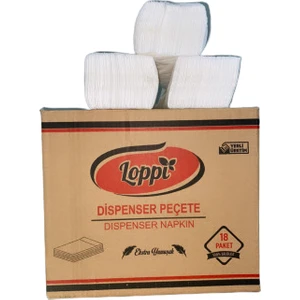 Dispanser Peçete Masaüstü Kağıt Peçete %100 Selüloz 18 Paket 100'LÜ 1 Koli