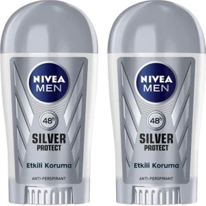 Nivea erkek Silver Protect Stick Deodorant 40 ml X2