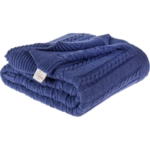 Örgü Koltuk Şalı 130 x170 cm İndigo