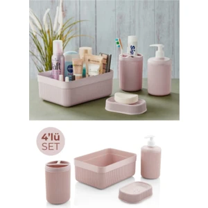 Alesta 4'lü Akrilik Banyo Seti