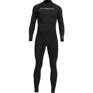 Premium Dalış Wetsuit Uzun Kollu Siyah Tam Vücut Dalış Suit Mayo M