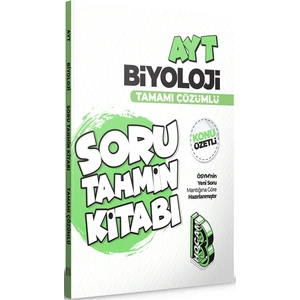 Benim Hocam Yayınları AYT Biyoloji Konu Özetli ve Tamamı Çözümlü Soru Tahmin Kitabı