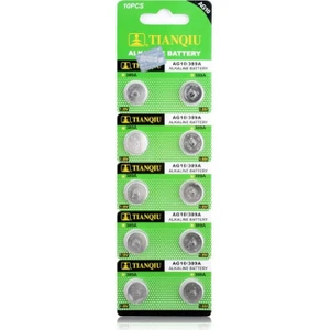 Tıanqıu AG10 LR1130/389 Alkalin 10'lu Düğme Pil