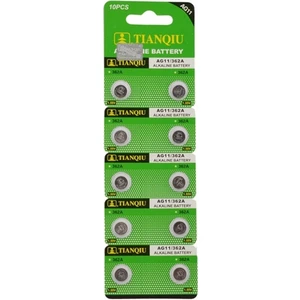 Tıanqıu AG11 LR721/362 Alkalin 10'lu Düğme Pil