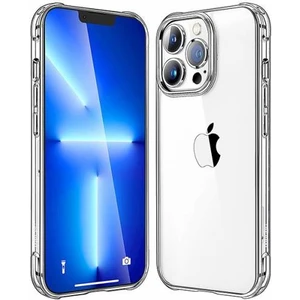 Polham Anti-Drop Apple iPhone 13 Pro Max Darbe Emici Kılıf, Shockproof Kamera Korumalı Kılıf Şeffaf