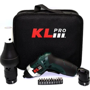 Klpro KLNM3413 3.6VOLT /1,3AH Li-Ion Şarjlı Tornavida + Köşe Adaptörü + Barbekü