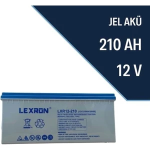 12 V Volt  210 Ah Amper Deep Cycle Solar Güneş Jel Akü