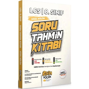 Benim Hocam Yayınları LGS 8. Sınıf Sözel Bölüm Konu Özetli Soru Tahmin Kitabı