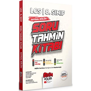 Benim Hocam Yayınları LGS 8. Sınıf Sayısal Bölüm Konu Özetli Soru Tahmin Kitabı