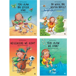 Eğlenceli Ara-Bul Serisi 4 Kitaplık Set: Ters Olan Ne Var? - Mesleklere Ne Oldu? - Bu Nasıl Bir Mevsim Böyle? - Ters Olan Bir Şeyler Var!