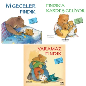 İş Kültür Fındık Serisi 3 Kitap: İyi Geceler Fındık - Fındık’a Kardeş Geliyor - Yaramaz Fındık