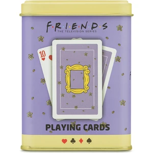 Friends İskambil Kağıdı Metal Kutuda 54 Parça Eğlenceli Kart Oyunu