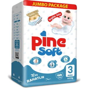 Midi 3 Numara Bebek Bezi 4-9 kg 168'li