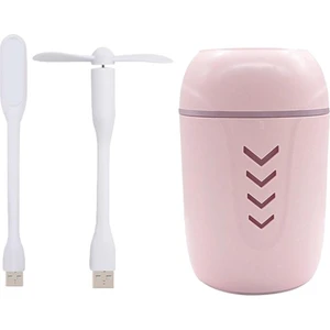 F Fityle USB Mini Nemlendirici LED Gece Lambası Araba Masaüstü Sprey Mist Pembe (Yurt Dışından)