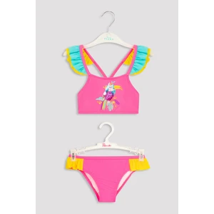 Kız Çocuk Frill Toucan Halter Bikini Takımı