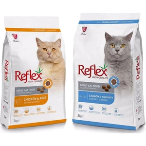 Tavuklu, Balıklı Yetişkin Kedi Maması 2 kg x 2 Adet