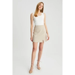 Kadın Kısa Önden Yırtmaçlı Etek