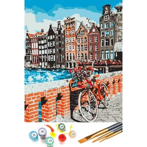 Sayılarla Boyama Seti 40 x 50 cm Tuval Şasesine Gerili Amsterdam