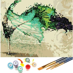 Sayılarla Boyama Seti 40 x 50 cm Tuval Şasesine Gerili Dance
