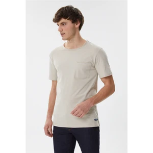Lee Cooper Bisiklet Yaka Slim Fit Düz Bej Erkek T-Shirt - 222 Lcm 242042 Daniel