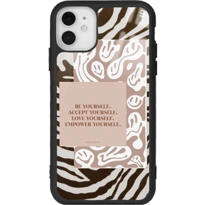 Apple iPhone 11 Emoji Zebra Tasarımlı Glossy Telefon Kılıfı