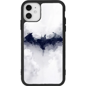 Apple iPhone 11 Beyaz Batman Tasarımlı Glossy Telefon Kılıfı