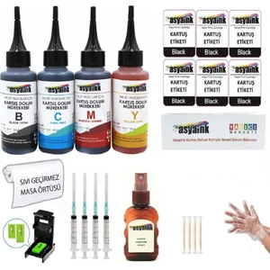 Hp Deskjet F4175/F4180 Muadil Kartuş Dolum Seti 4X100ML