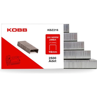 Kobb Kbz216 16mm 2500 Adet 200 Serisi Ağır Hizmet Tipi Zımba Fiyatı