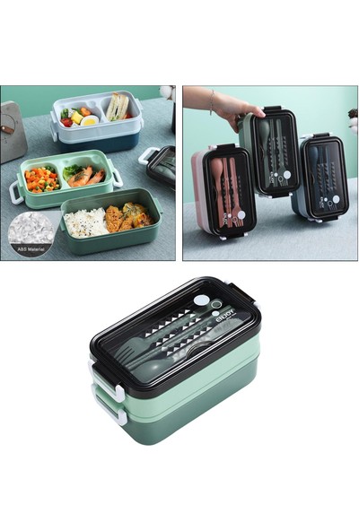 Bento Box Lunchbox Çatal Bıçak Takımı Mikrodalga Fırın
