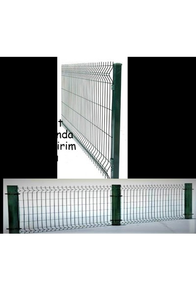Galipoğlu 75 x 250 Panel Çit - 4.0 mm - Yeşil Panel Çit Takımı 1 Adet