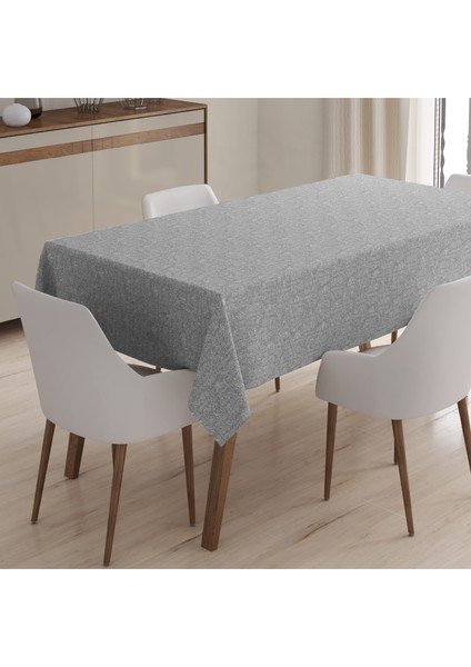 Elyaf Astarlı Pvc Masa Örtüsü Silinebilir Sıvı Geçirmez Leke Tutmaz Çiçekli Gümüş Gri fiyatları
