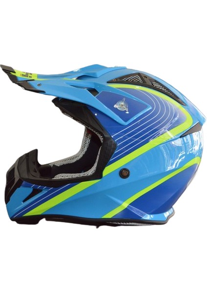 Free-M Freem FR-801 Kros Kaskı FR-801 Blue Yellow