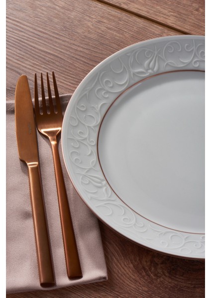 Bahar Dalı 16 Parça 4 Kişilik Yemek Takımı - Copper Bakır fiyatları