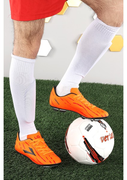 Latmos Km Krampon Çim Saha Erkek Futbol Ayakkabı Turuncu