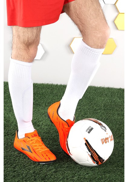 Latmos Km Krampon Çim Saha Erkek Futbol Ayakkabı Turuncu