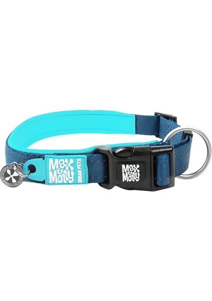 Smart Id Matrix Köpek Boyun Tasması Sky Blue Latge 2.5X39-62 cm