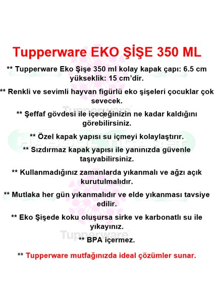 Eko Şişe 350 ml Matara Suluk Eco Water Bottle Hsgl