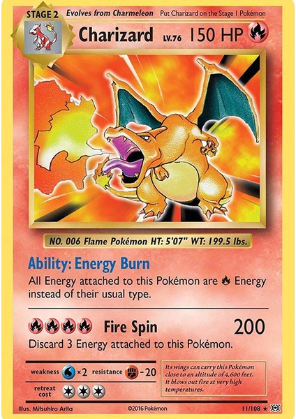 Pokemon Charizard Lv 76 150HP Kart