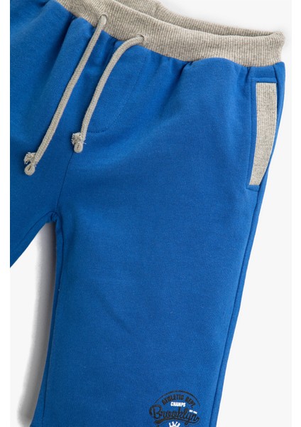 Erkek Çocuk Slogan Baskılı Şort Pamuklu Beli Bağcıklı modelleri