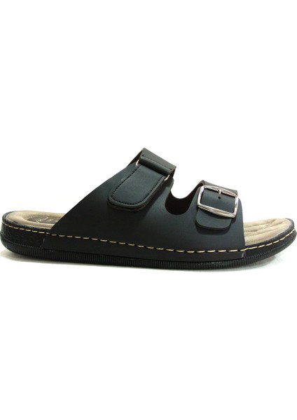 Siyah Tokalı Cırtlı Anatomik Erkek Terlik fiyatları