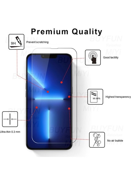 Iphone 13 Pro Max (6,7) Büyük Kanpanya 6 In 1 Temperli Cam Ekran+Kamera Koruyucu modelleri