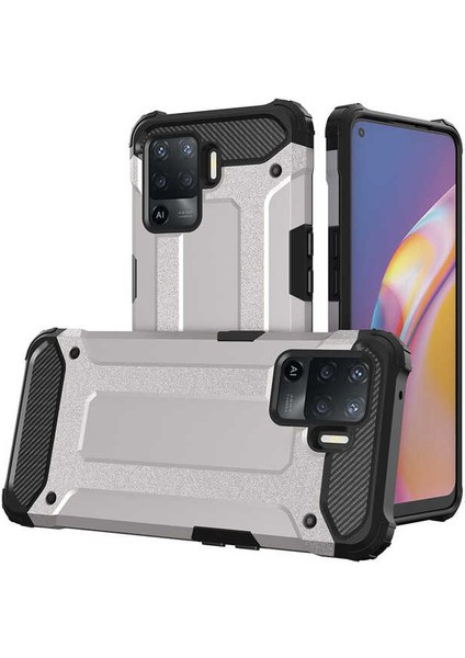 Oppo Reno 5 Lite Kılıf Crash Tank Zırh Silikon Kapak